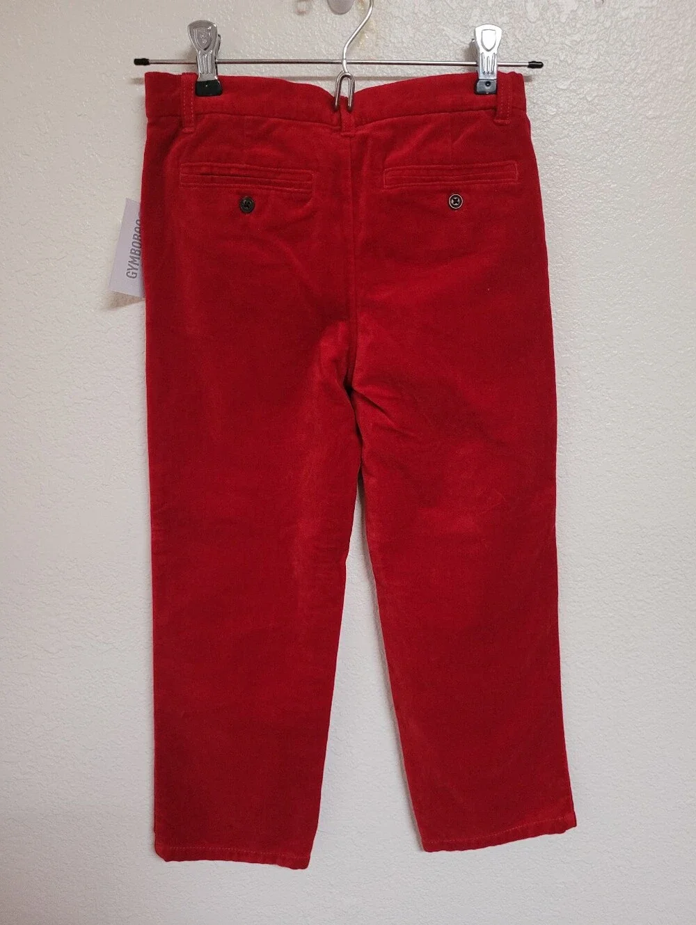 NEW Gymboree Bright Red Velour Pants